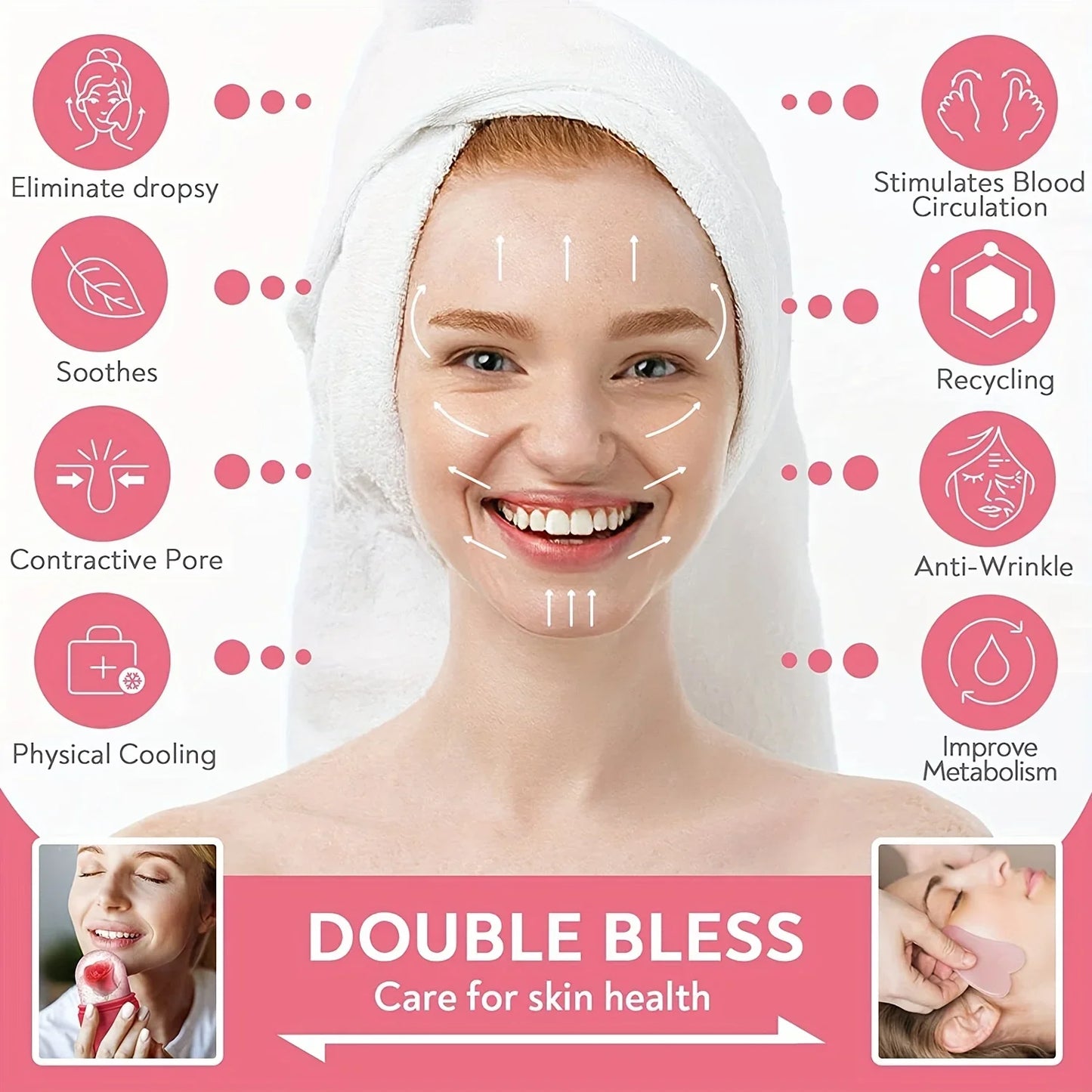Silicone Ice Cube Face Massager