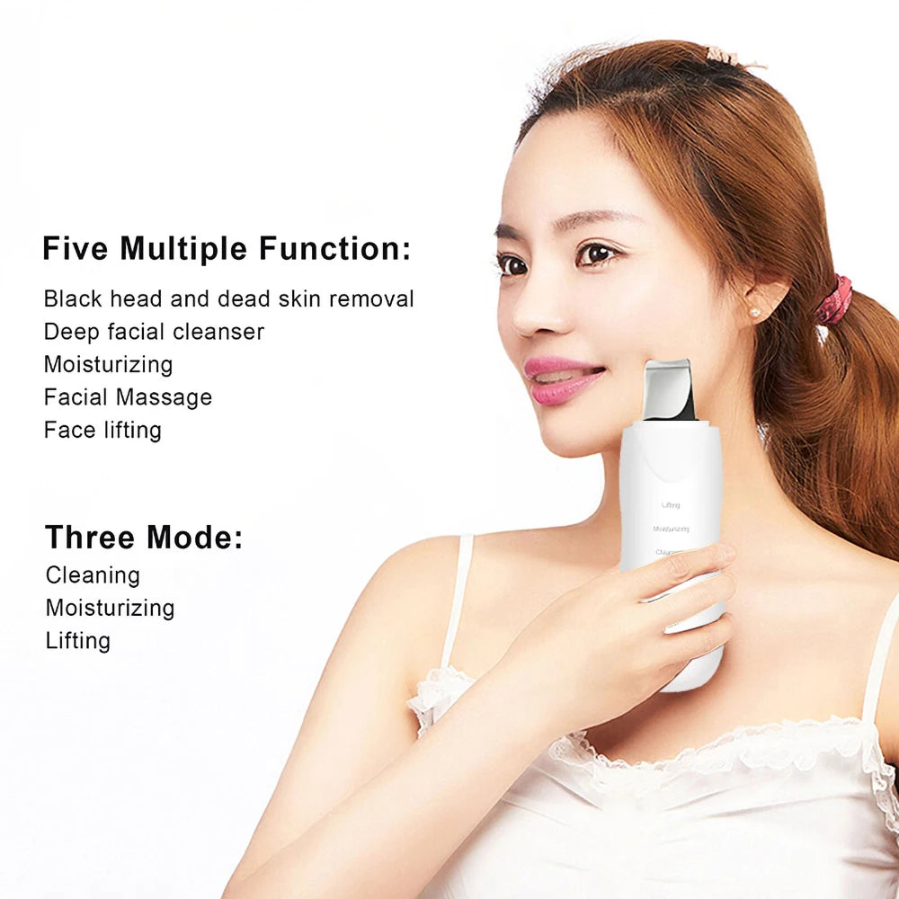 Ultrasonic Face Skin Scrubber