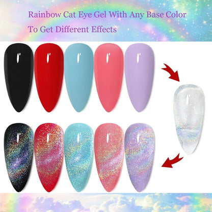 Magnetic Glitter Cat Eye Nail Polish
