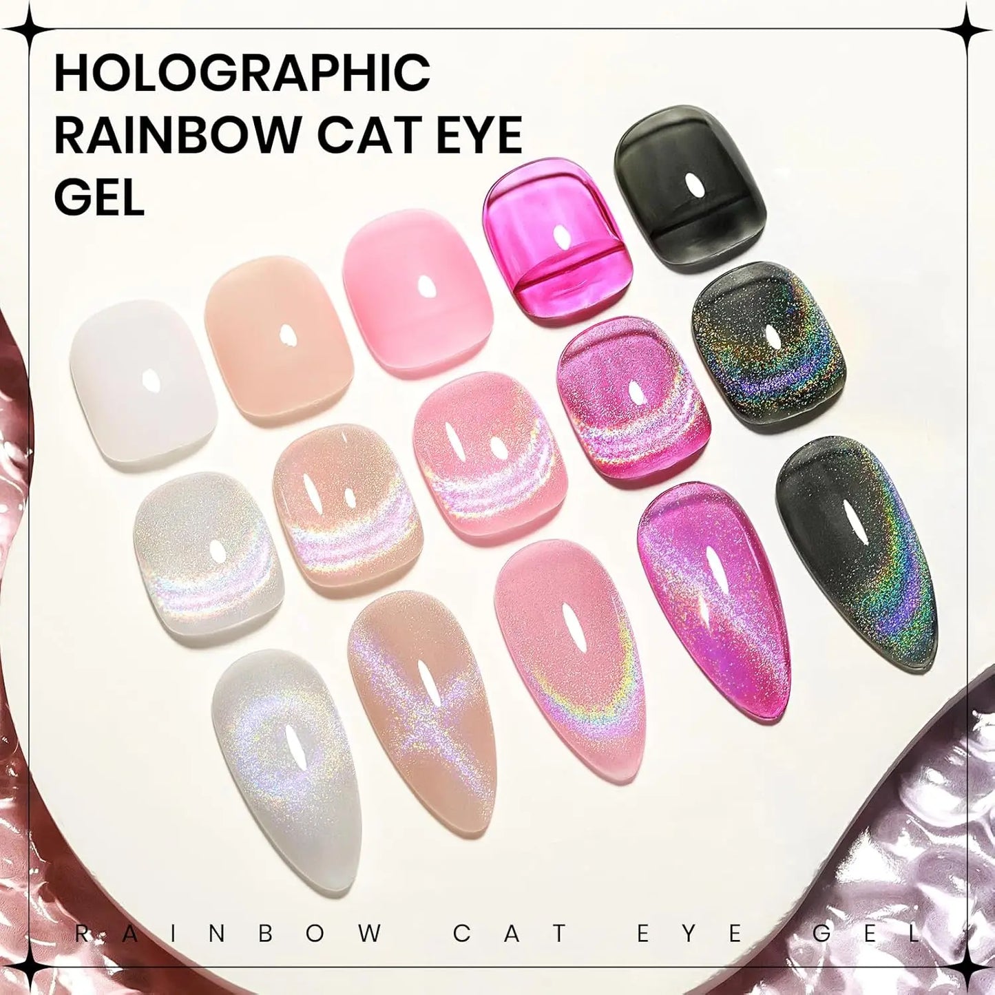 Magnetic Glitter Cat Eye Nail Polish
